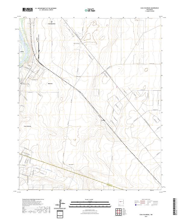 Casa Colorada, NM — USGS 7.5-minute topo (2023)