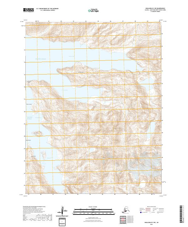 Unalaska B-3 NE, AK — USGS 7.5-minute topo (2021)