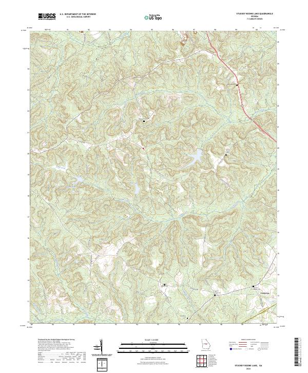Stuckey Boone Lake, GA — USGS 7.5-minute topo (2024)