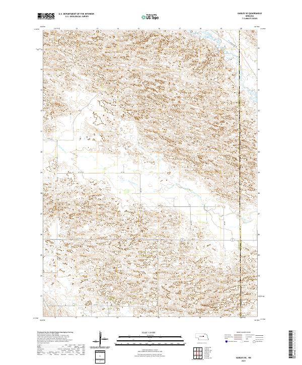 Gables SE, NE — USGS 7.5-minute topo (2021)