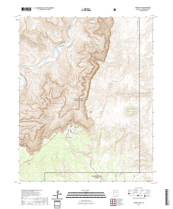 Desert View, AZ — USGS 7.5-minute topo (2021)