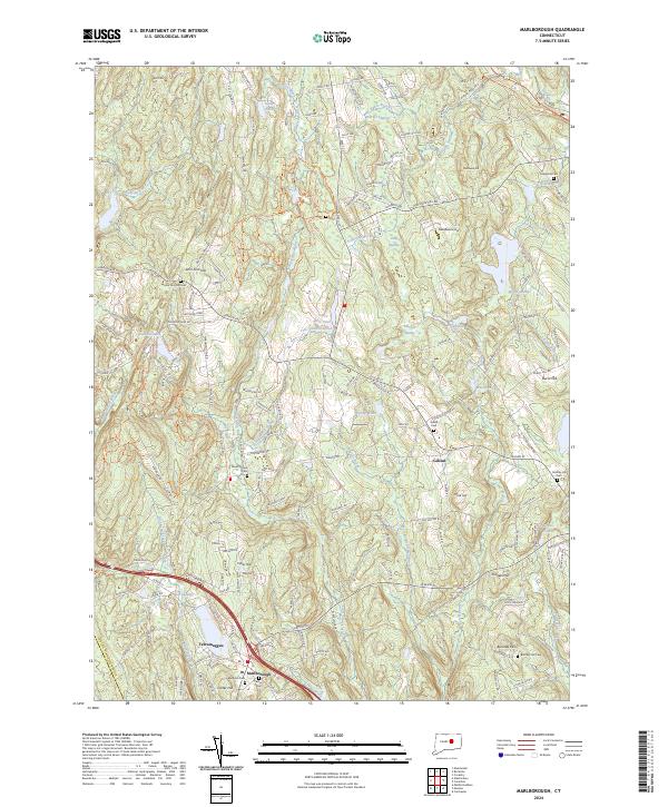 Marlborough, CT — USGS 7.5-minute topo (2024)