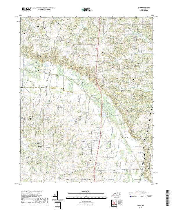 Melber, KY — USGS 7.5-minute topo (2022)