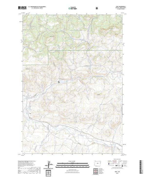 Post, OR — USGS 7.5-minute topo (2024)