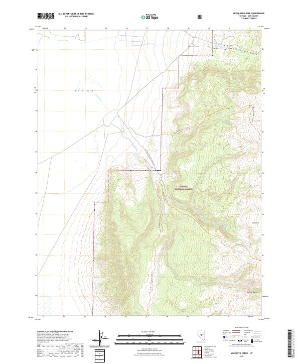 Mosquito Creek, NV — USGS 7.5-minute topo (2021)