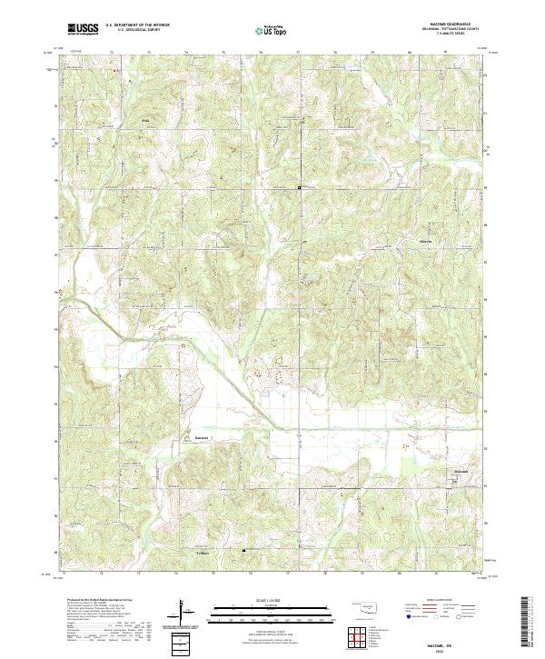 Macomb, OK — USGS 7.5-minute topo (2022)