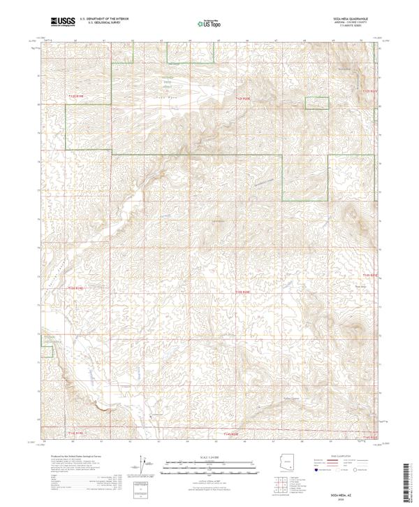 Soza Mesa, AZ — USGS 7.5-minute topo (2026)