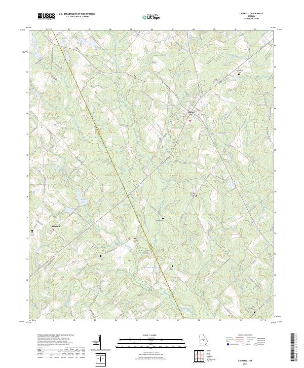 Cadwell, GA — USGS 7.5-minute topo (2024)