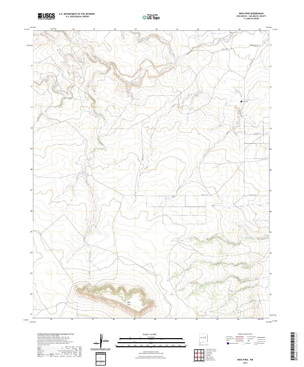 Mesa Pino, NM — USGS 7.5-minute topo (2023)