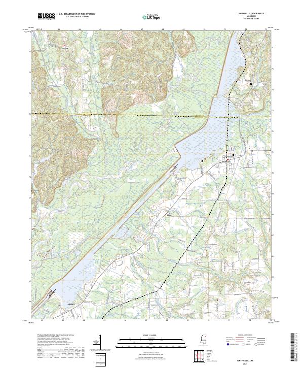 Smithville, MS — USGS 7.5-minute topo (2024)