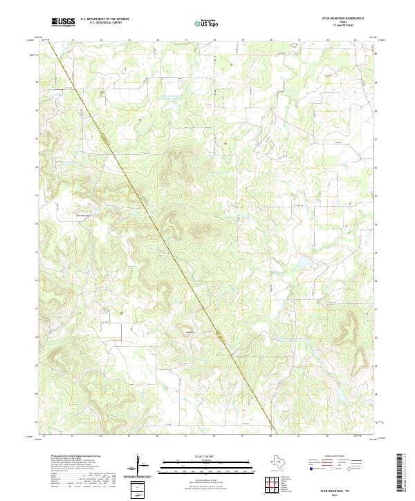 Star Mountain, TX — USGS 7.5-minute topo (2022)