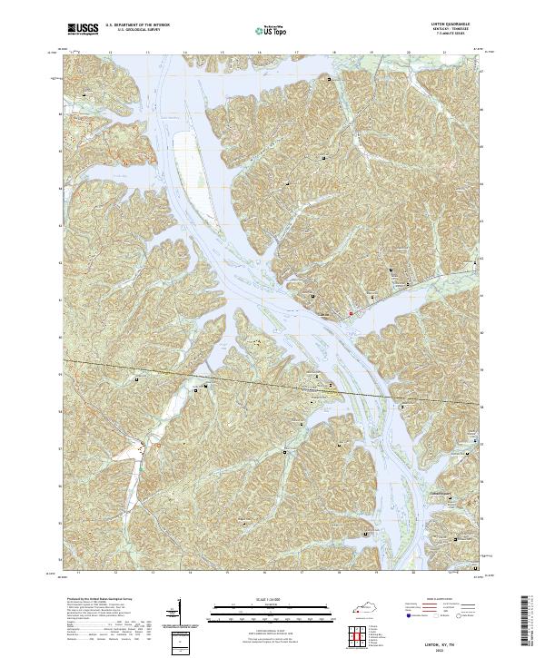 Linton, KY-TN — USGS 7.5-minute topo (2022)