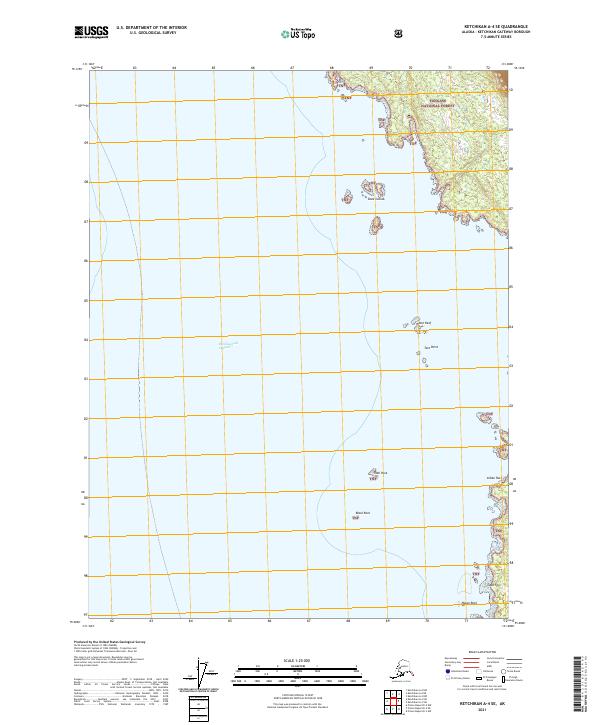 Ketchikan A-4 SE, AK — USGS 7.5-minute topo (2021)