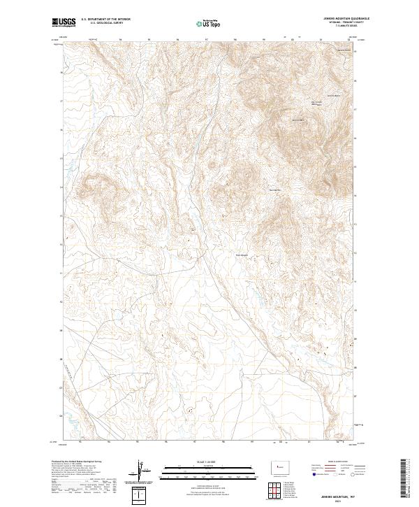 Jenkins Mountain, WY — USGS 7.5-minute topo (2021)