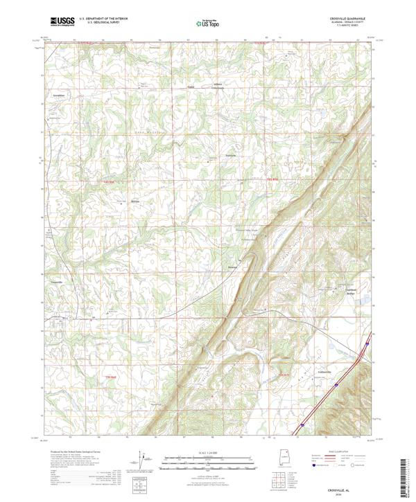 Crossville, AL — USGS 7.5-minute topo (2026)