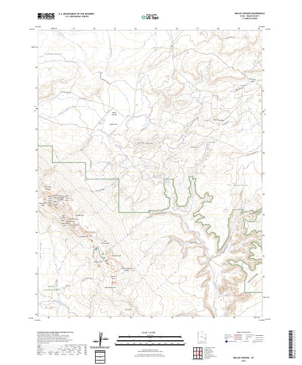 Mollie Hogans, UT — USGS 7.5-minute topo (2023)