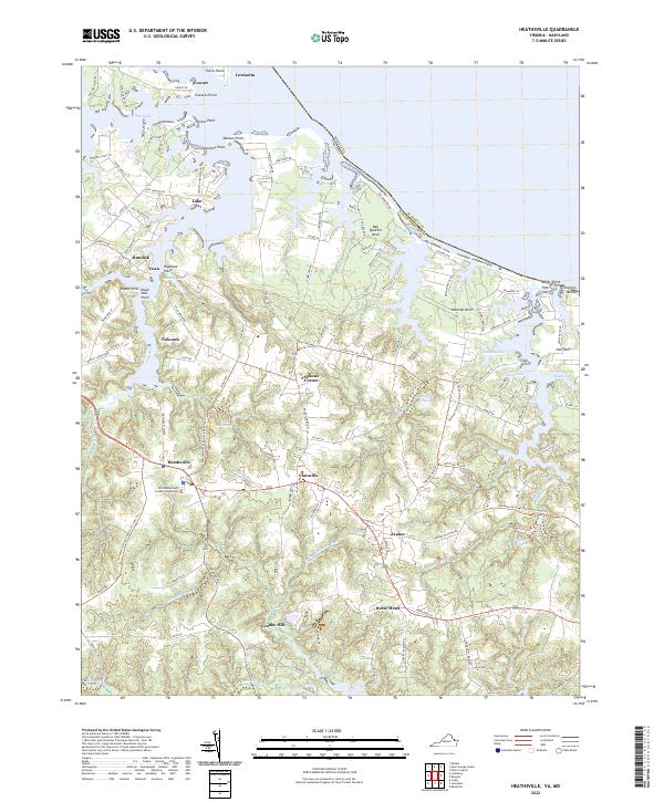 Heathsville, VA-MD — USGS 7.5-minute topo (2022)