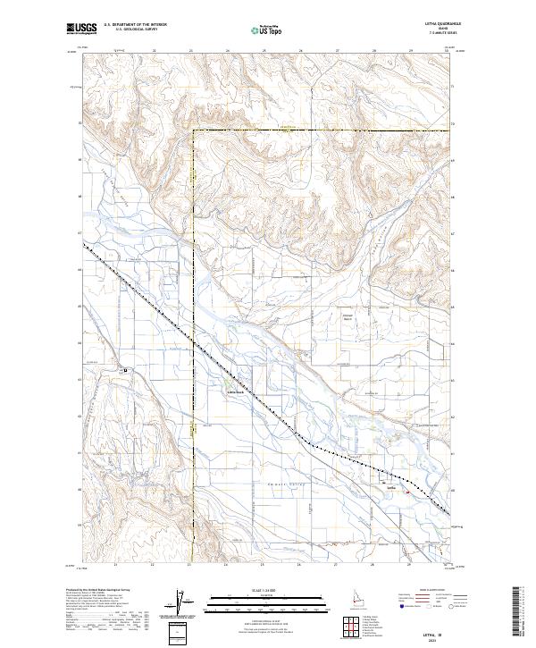 Letha, ID — USGS 7.5-minute topo (2023)