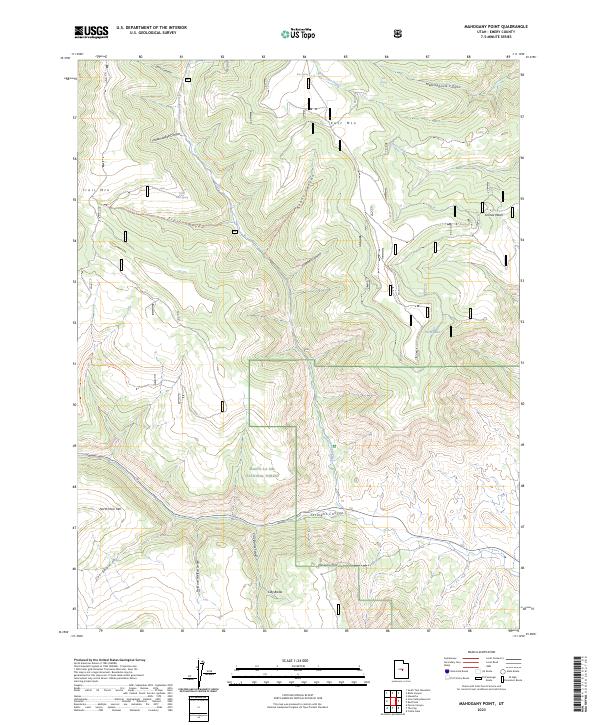 Mahogany Point, UT — USGS 7.5-minute topo (2023)