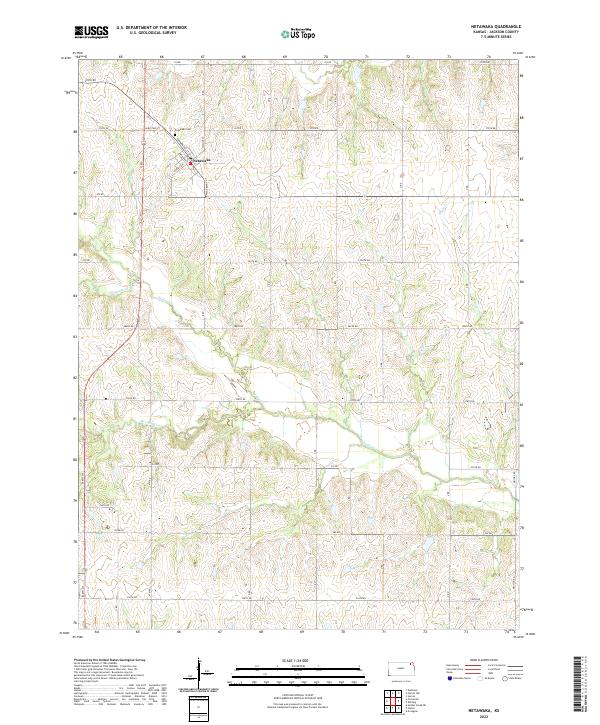 Netawaka, KS — USGS 7.5-minute topo (2022)