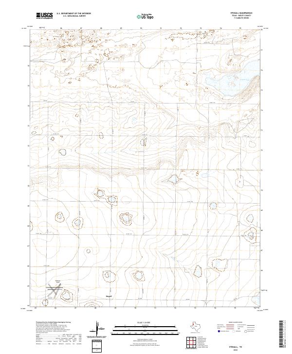 Stegall, TX — USGS 7.5-minute topo (2022)