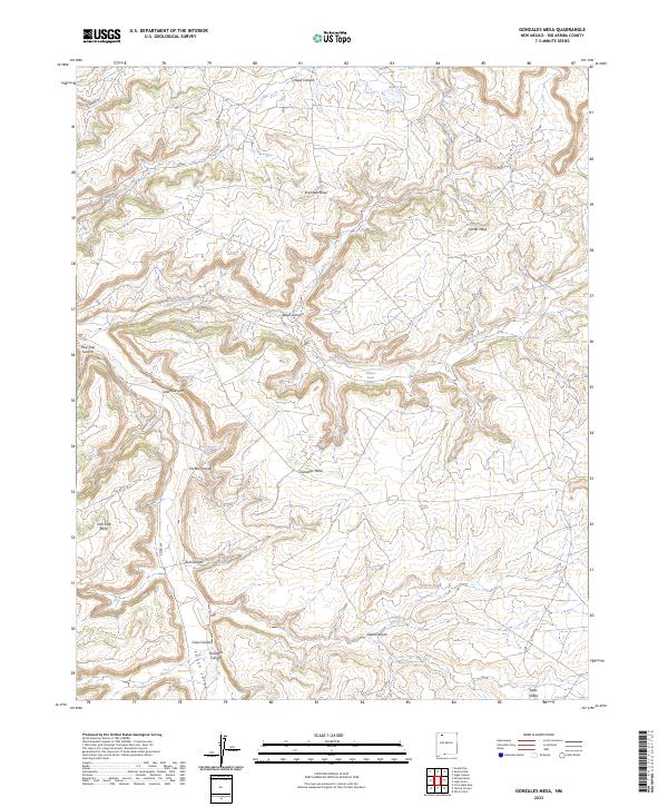Gonzales Mesa, NM — USGS 7.5-minute topo (2023)