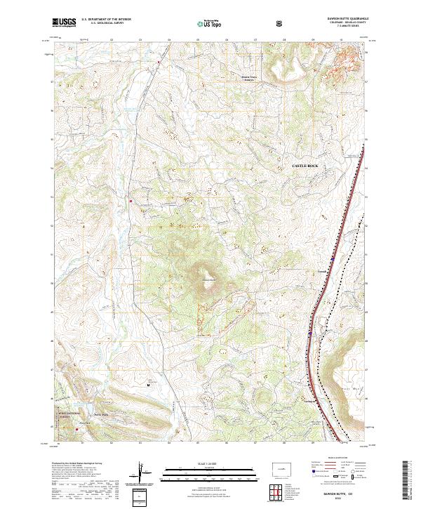 Dawson Butte, CO — USGS 7.5-minute topo (2022)