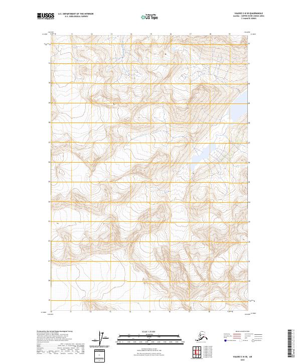 Valdez C-8 SE, AK — USGS 7.5-minute topo (2023)
