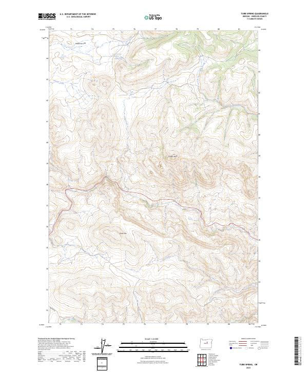 Tubb Spring, OR — USGS 7.5-minute topo (2023)