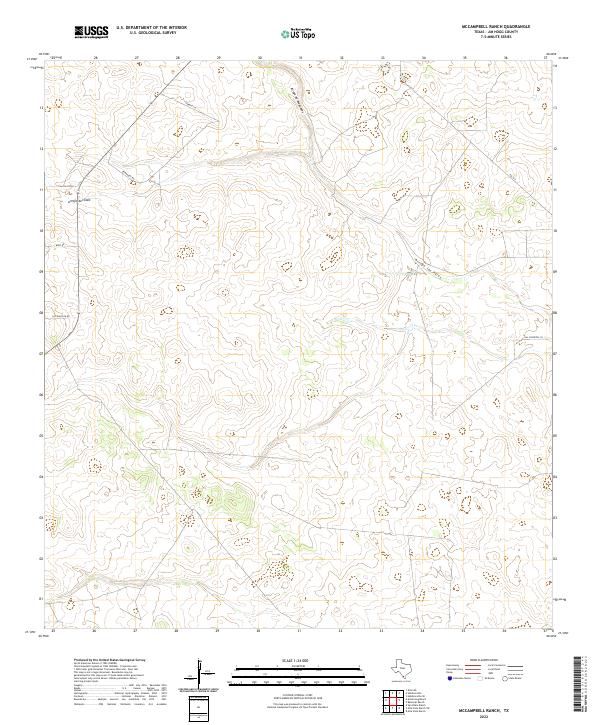 McCampbell Ranch, TX — USGS 7.5-minute topo (2022)