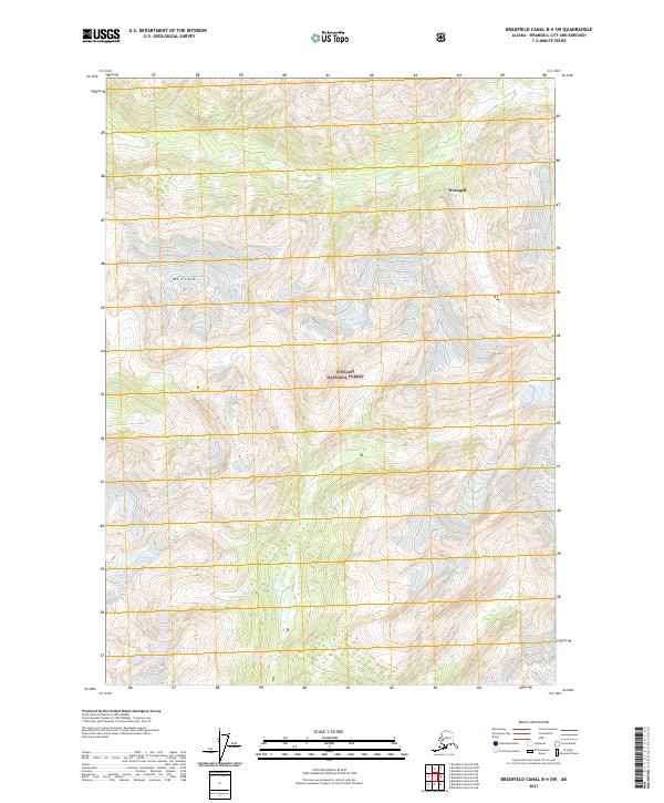 Bradfield Canal B-4 SW, AK — USGS 7.5-minute topo (2021)