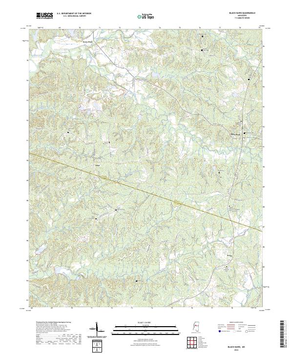 Black Hawk, MS — USGS 7.5-minute topo (2024)
