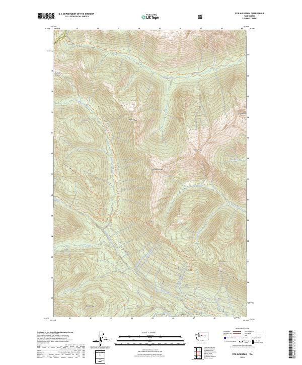 Poe Mountain, WA — USGS 7.5-minute topo (2023)