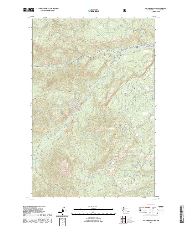 Old Scab Mountain, WA — USGS 7.5-minute topo (2023)