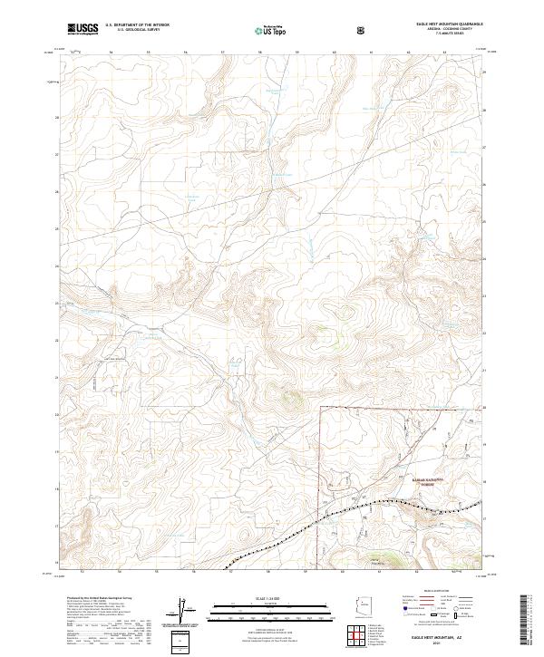 Eagle Nest Mountain, AZ — USGS 7.5-minute topo (2021)