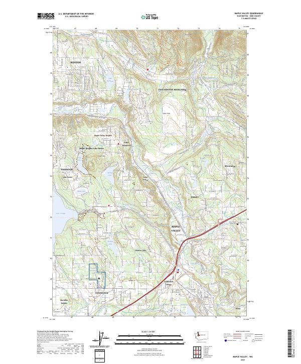 Maple Valley, WA — USGS 7.5-minute topo (2023)