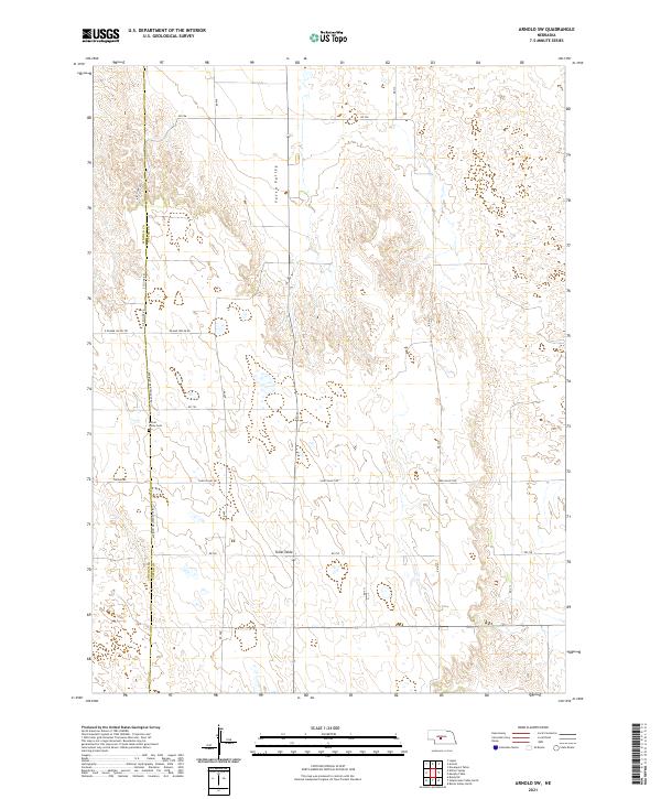Arnold SW, NE — USGS 7.5-minute topo (2021)