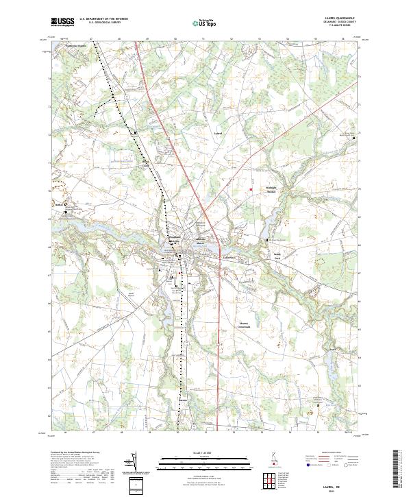 Laurel, DE — USGS 7.5-minute topo (2023)