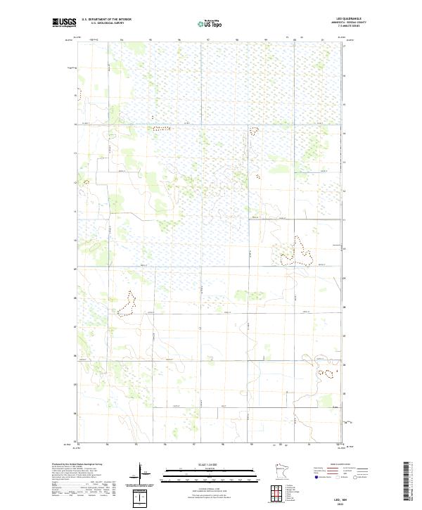 Leo, MN — USGS 7.5-minute topo (2022)