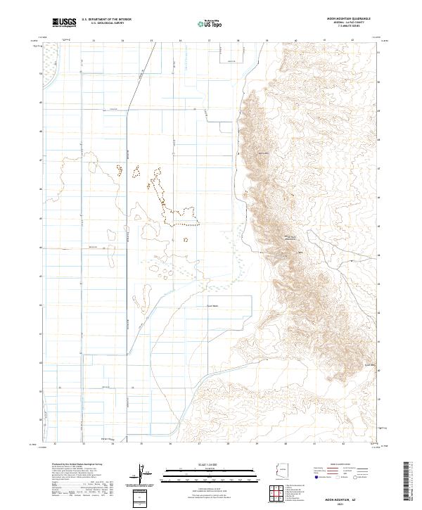 Moon Mountain, AZ — USGS 7.5-minute topo (2021)