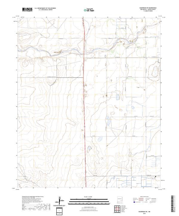 Hagerman SW, NM — USGS 7.5-minute topo (2023)