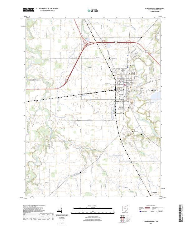 Upper Sandusky, OH — USGS 7.5-minute topo (2023)