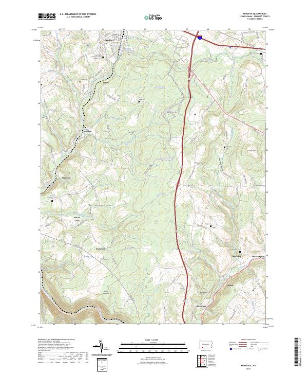 Murdock, PA — USGS 7.5-minute topo (2023)