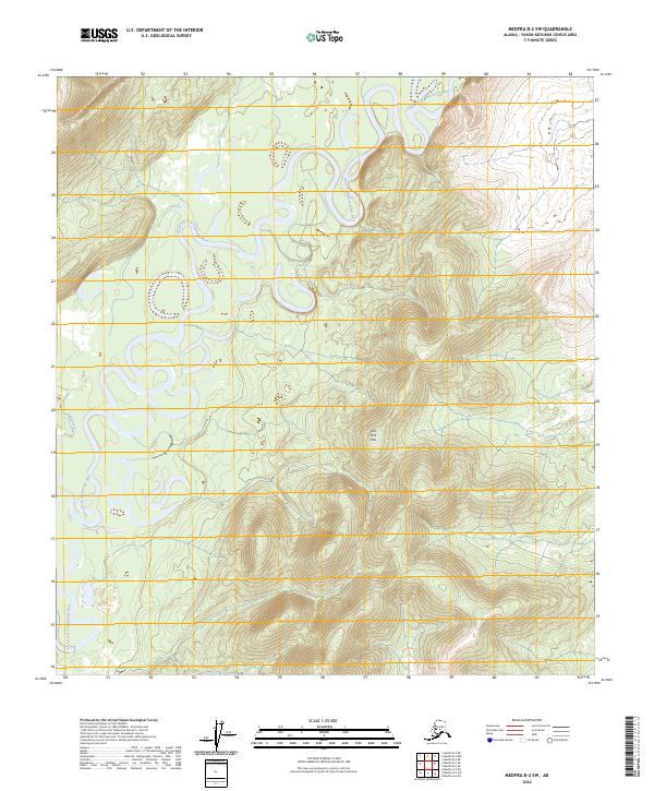 Medfra B-2 SW, AK — USGS 7.5-minute topo (2024)