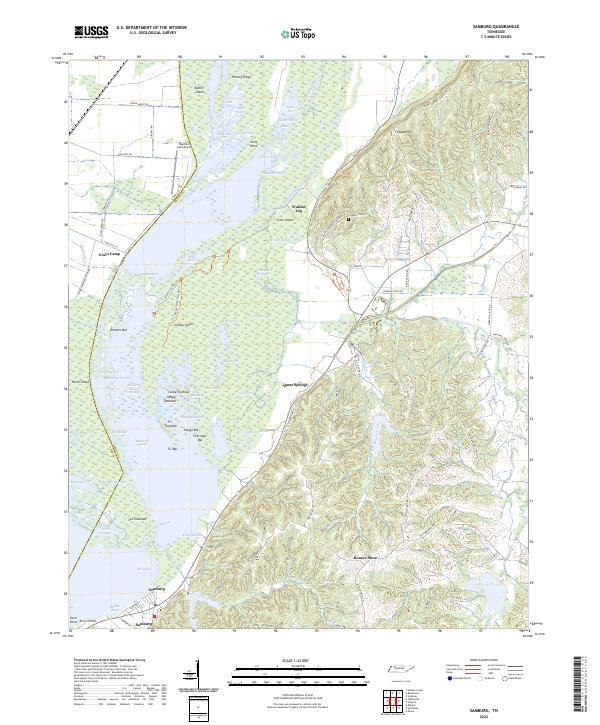 Samburg, TN — USGS 7.5-minute topo (2022)