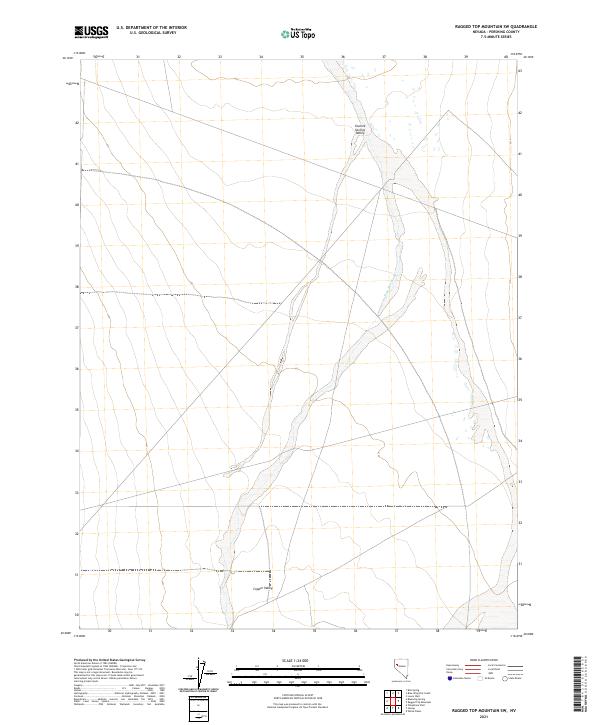 Ragged Top Mountain SW, NV — USGS 7.5-minute topo (2021)