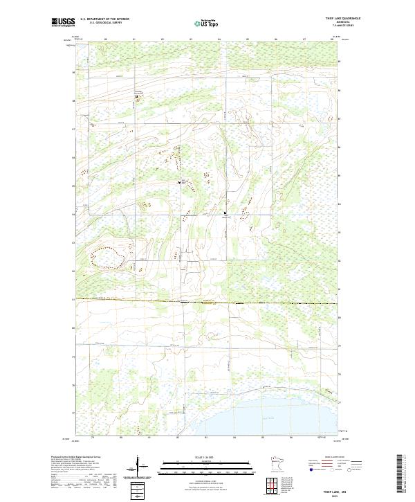 Thief Lake, MN — USGS 7.5-minute topo (2022)