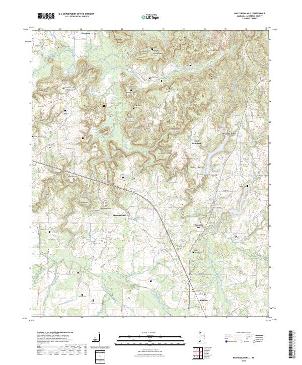 Masterson Mill, AL — USGS 7.5-minute topo (2024)
