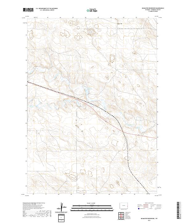 McMaster Reservoir, WY — USGS 7.5-minute topo (2021)
