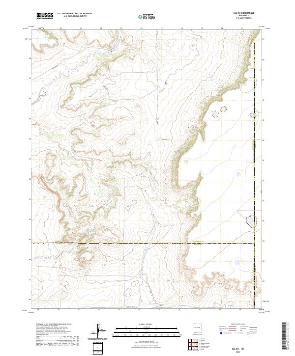 Ima SW, NM — USGS 7.5-minute topo (2023)